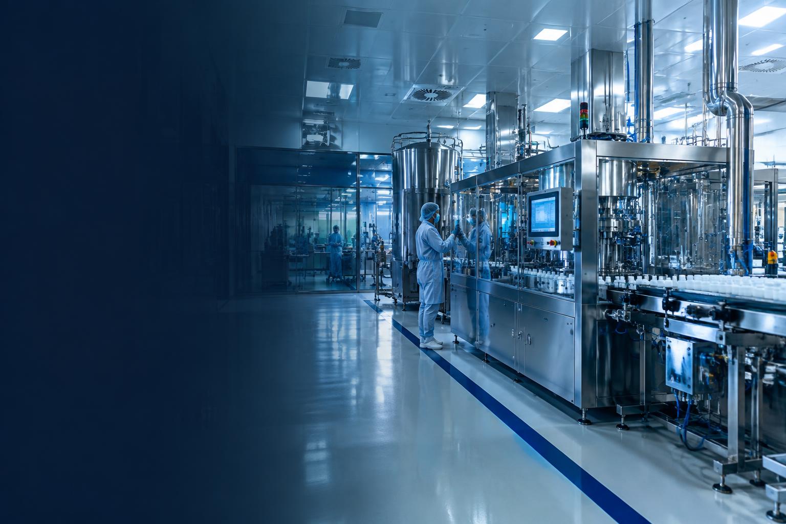 Controlled pharmaceutical manufacturing facility